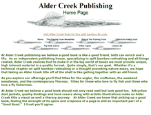 Tablet Screenshot of aldercreekpublishing.com